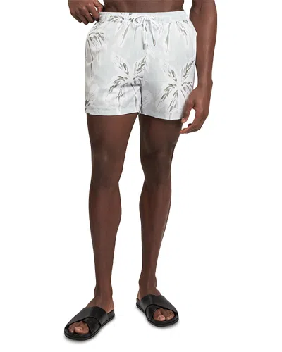 Ted Baker Verdes Palm Print Swim Short In White