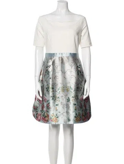 Pre-owned Ted Baker Vintage Mini Dress In Neutral