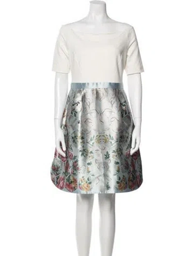 Pre-owned Ted Baker Vintage Mini Dress In Neutrals