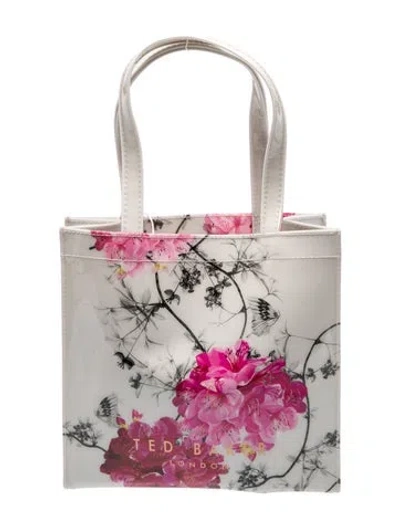 Pre-owned Ted Baker Vinyl Top Handle Bag In Multi
