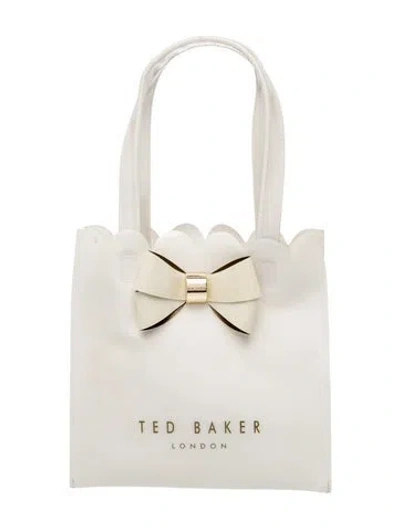 Pre-owned Ted Baker Vinyl Tote In Neutrals