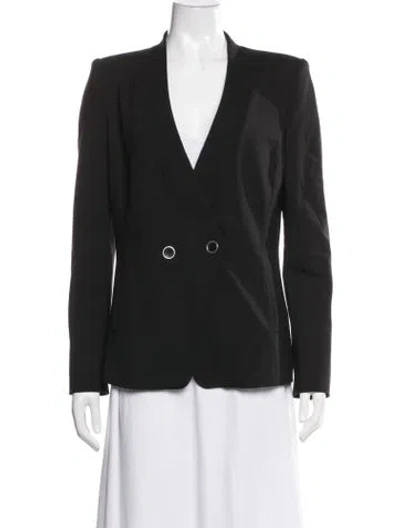 Pre-owned Ted Baker Virgin Wool Blazer In Black