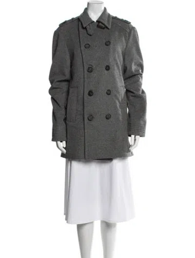 Pre-owned Ted Baker Virgin Wool Blazer In Grey