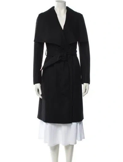 Pre-owned Ted Baker Virgin Wool Coat In Black