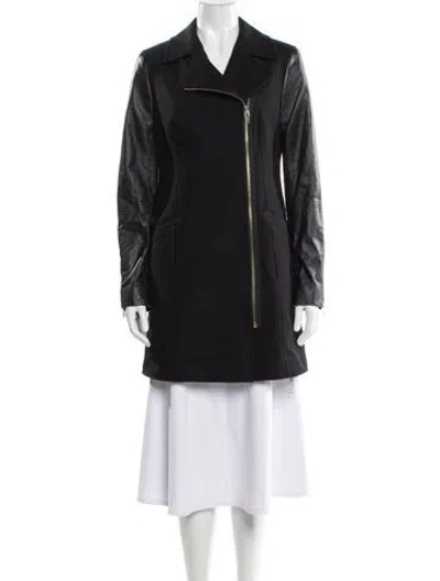 Pre-owned Ted Baker Virgin Wool Coat In Gray