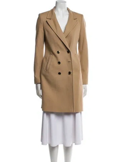 Pre-owned Ted Baker Virgin Wool Coat In Neutral