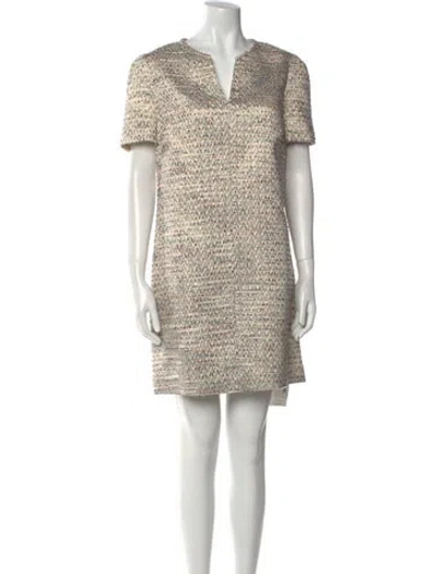 Pre-owned Ted Baker V-neck Mini Dress