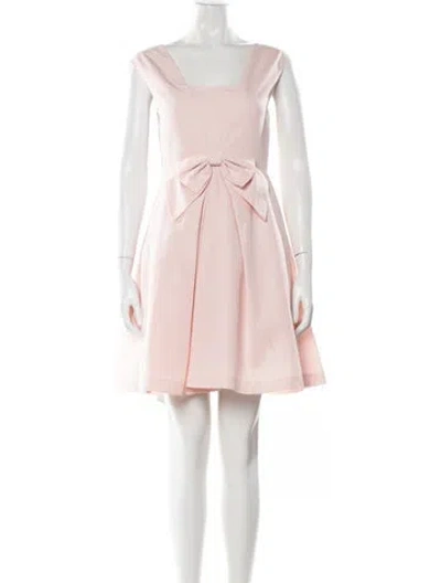 Pre-owned Ted Baker V-neck Mini Dress In Pink