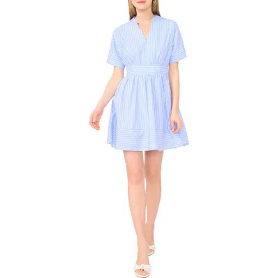 Ted Baker V-neck Mini Dress In Blue