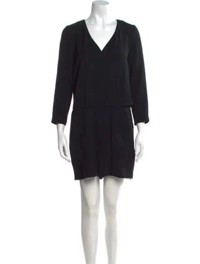 Pre-owned Ted Baker V-neck Romper In Black