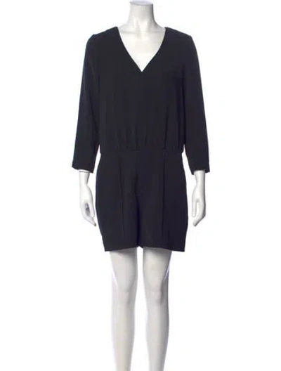 Pre-owned Ted Baker V-neck Romper In Blue