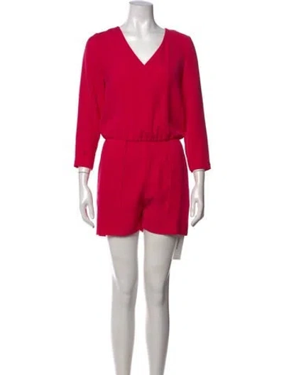 Pre-owned Ted Baker V-neck Romper In Pink