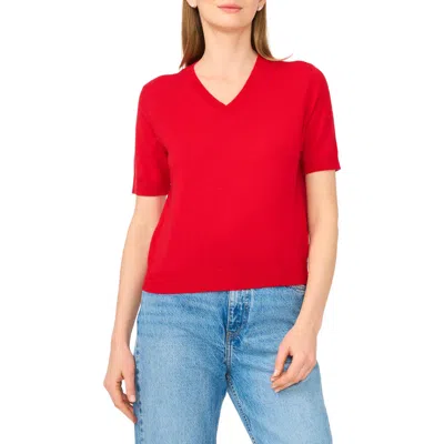 Ted Baker V-neck Short Sleeve Sweater In Multi