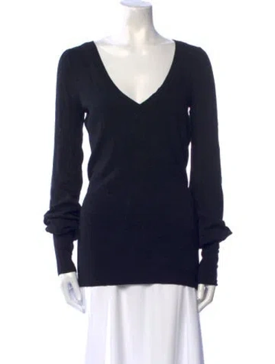 Pre-owned Ted Baker V-neck Sweater In Black