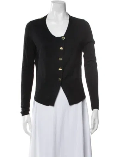 Pre-owned Ted Baker V-neck Sweater In Black