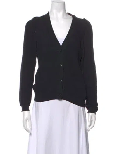 Pre-owned Ted Baker V-neck Sweater In Black