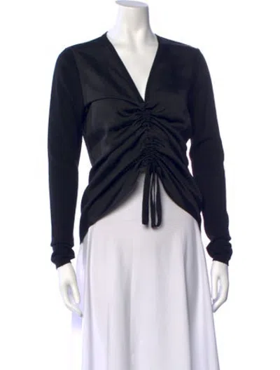 Pre-owned Ted Baker V-neck Sweater In Black