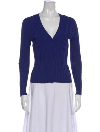 Pre-owned Ted Baker V-neck Sweater In Blue