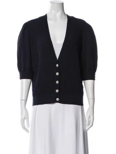Pre-owned Ted Baker V-neck Sweater In Blue