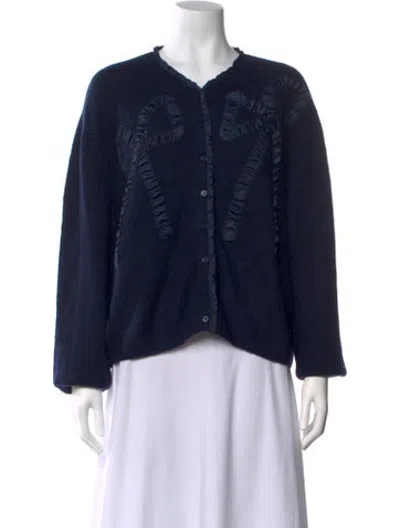 Pre-owned Ted Baker V-neck Sweater In Blue