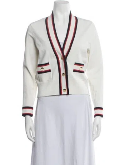 Pre-owned Ted Baker V-neck Sweater In Neutrals
