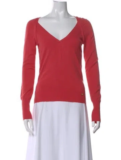 Pre-owned Ted Baker V-neck Sweater In Pink