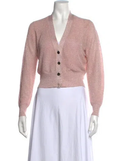 Pre-owned Ted Baker V-neck Sweater In Pink