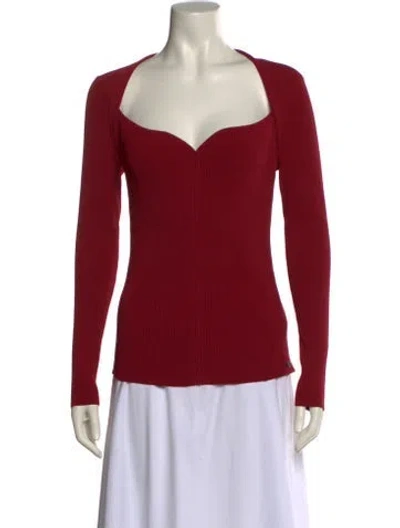 Pre-owned Ted Baker V-neck Sweater In Red