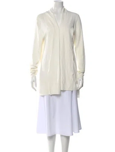 Pre-owned Ted Baker V-neck Sweater In White