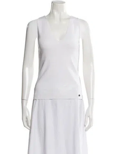 Pre-owned Ted Baker V-neck Sweater In White