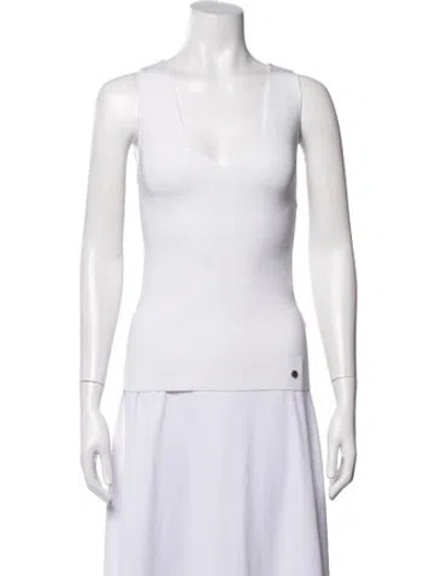 Pre-owned Ted Baker V-neck Sweater In White