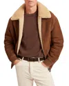 Ted Baker Wald Aviator Jacket In Brown