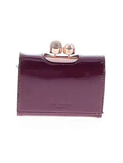 Pre-owned Ted Baker Wallet In Purple