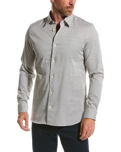 Ted Baker Wanson Wool-blend Shirt In Grey