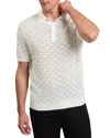 Ted Baker Waterby Short Sleeve Silk And Cotton Textured Polo