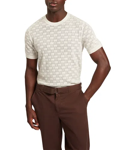 Ted Baker Watts Textured T-shirt In White
