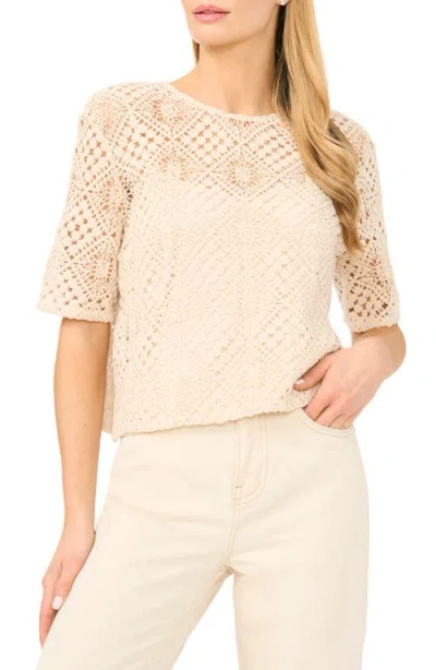 Ted Baker Waverly Openwork Top In Neutral