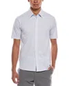 Ted Baker Waveys Ss Regular Geo Print Shirt In White