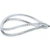Ted Baker Wavie Faux Pearl & Crystal Hinged Bangle In Metallic