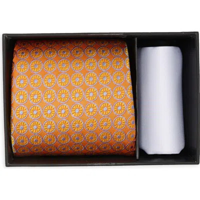 Ted Baker Westferry Neat Tie & Pocket Square Set In Multi