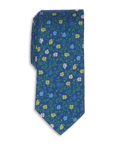 Ted Baker Westmoor Classic Vine Floret Tie In Blue