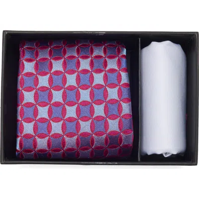 Ted Baker Weston Silk Blend Tie & Pocket Square Set In Multi