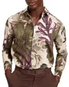 Ted Baker Wetherb Bold Bloom Print Regular Fit Shirt In Multi