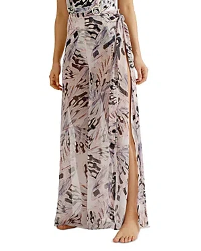 Ted Baker Wide Leg Beach Cover-up Pants In Pale Pink