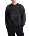 Ted Baker Wilan Abstract Crewneck Sweater In Black