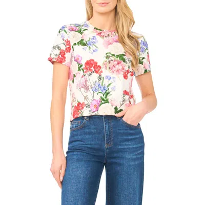 Ted Baker Willow Floral Knit T-shirt In Pink