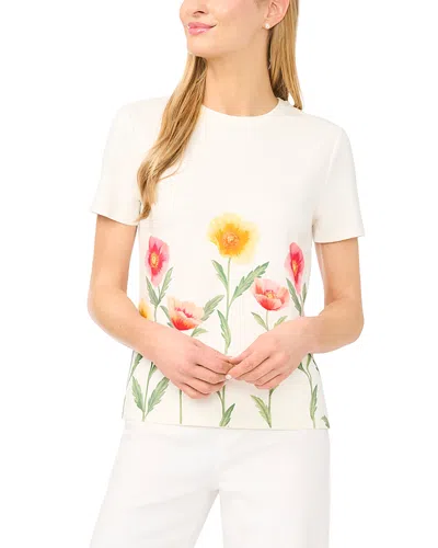 Ted Baker Willow Placed Floral Print Knit Top In Multi