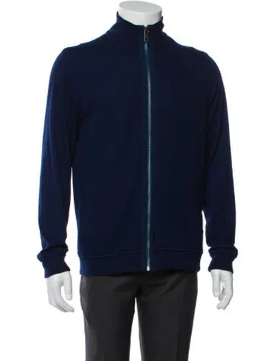 Pre-owned Ted Baker Windbreaker In Blue
