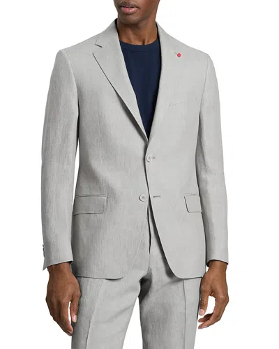 Ted Baker Winfred Modern Fit Solid Light Gray Linen Jacket