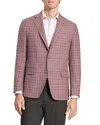 Ted Baker Winfred Plaid Jacket In Pink